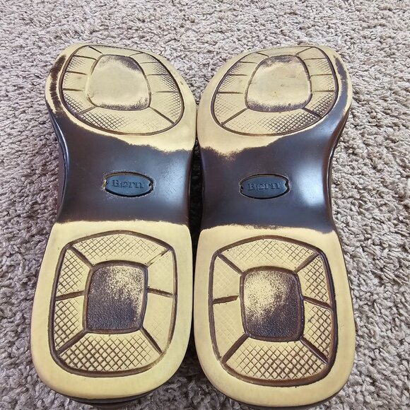 Born Tassel Loafers Mens 9 Brown Leather Slip On Dress Shoes B-6203 Handcrafted - Picture 10 of 10